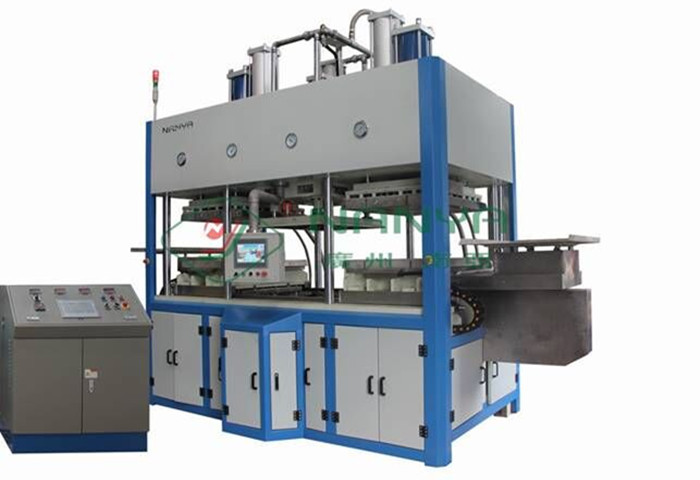 Automatischer Papiermassen-Formteil-Teller-Behälter/Geschirr, das Maschine 1500Pcs pro Stunde herstellt